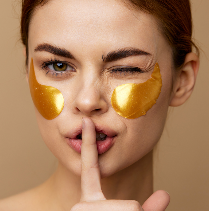 Parches Ojos Oro 24K